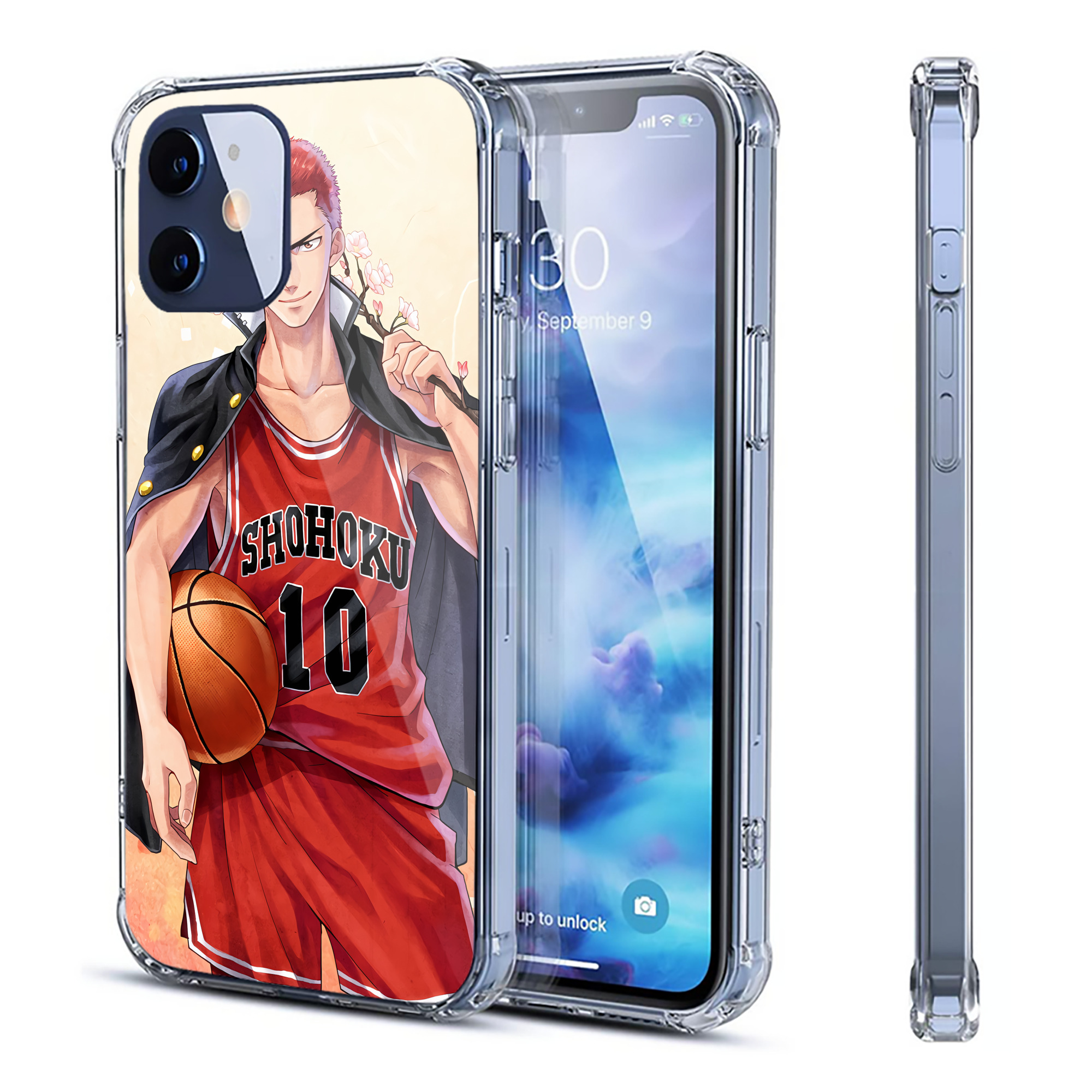 （画像用） SLAM DUNK／スラムダンク 【iPhone 12シリーズ対応】透明スマホケース（クリアソフトケース）